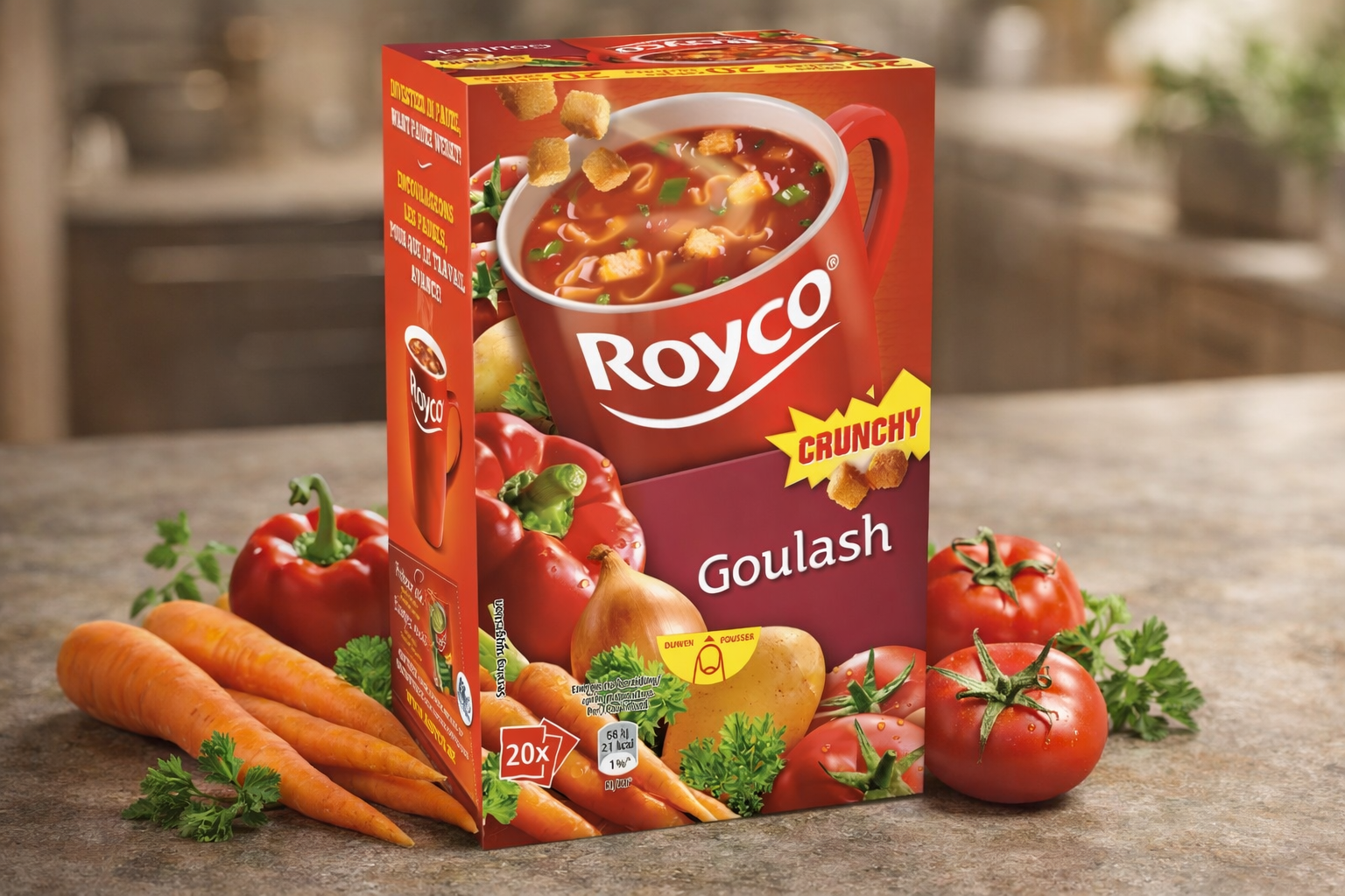Royco soupe goulash et croutons