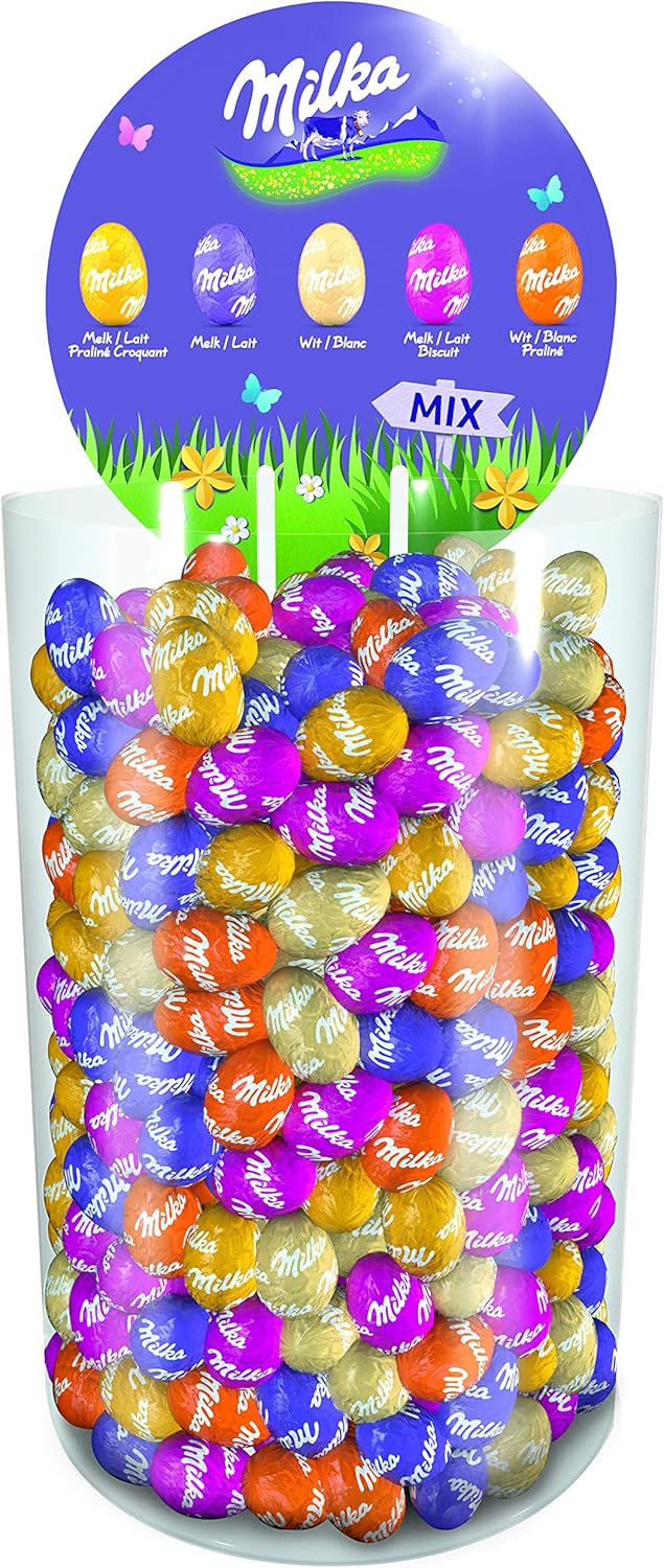 Milka Tubo Œufs Mix 5 Goûts 2,27 kg – 360 pièces