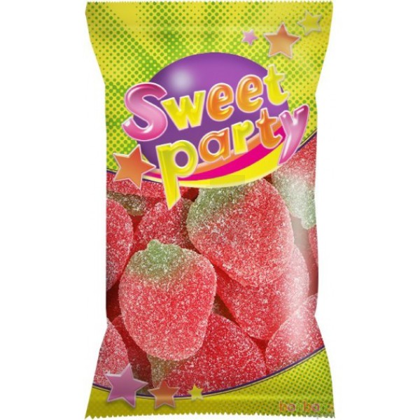 Sweet Party aardbei suiker 16 x 100g.