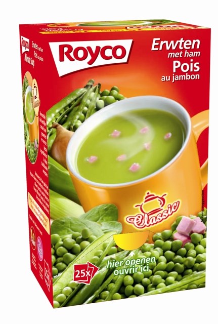 Royco erwten en ham 25st