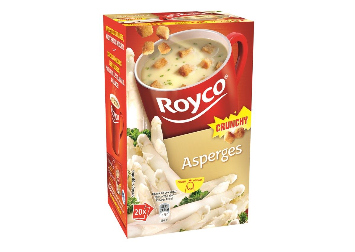 Royco veloute asperges et croutons 20p